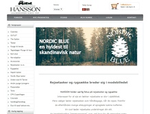 Tablet Screenshot of hanssonshop.dk